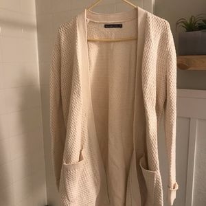 Cream Cardigan Sweater